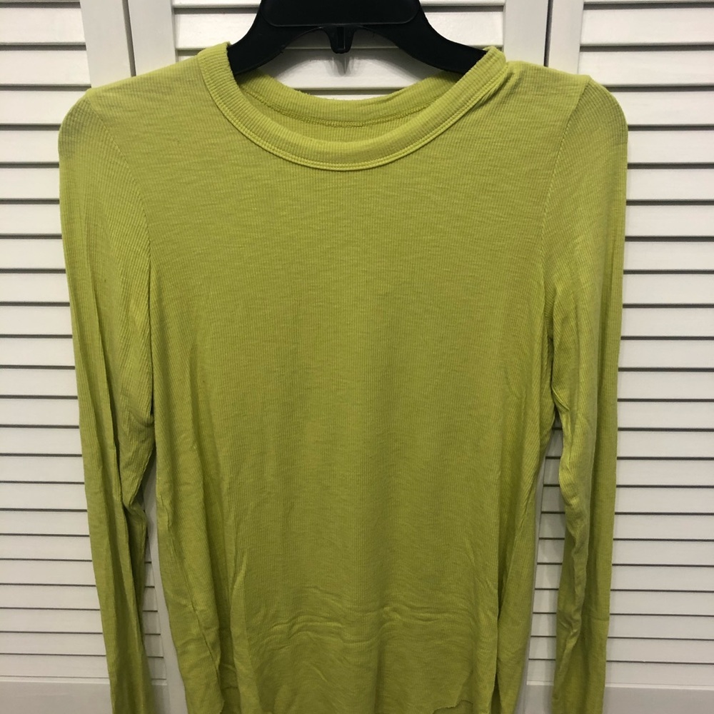 Aerie real soft long sleeve ribbed shirt sz S